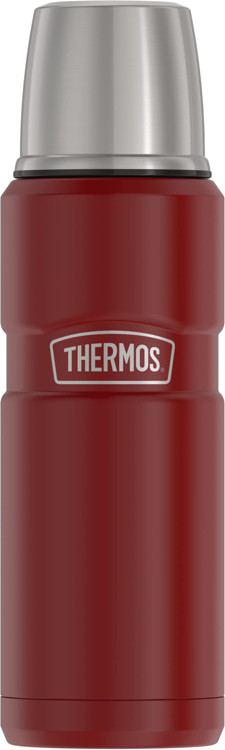 THERMOS Stainless King Vacuum-Insulated Compact Bottle, 16 Ounce, Matte Steel