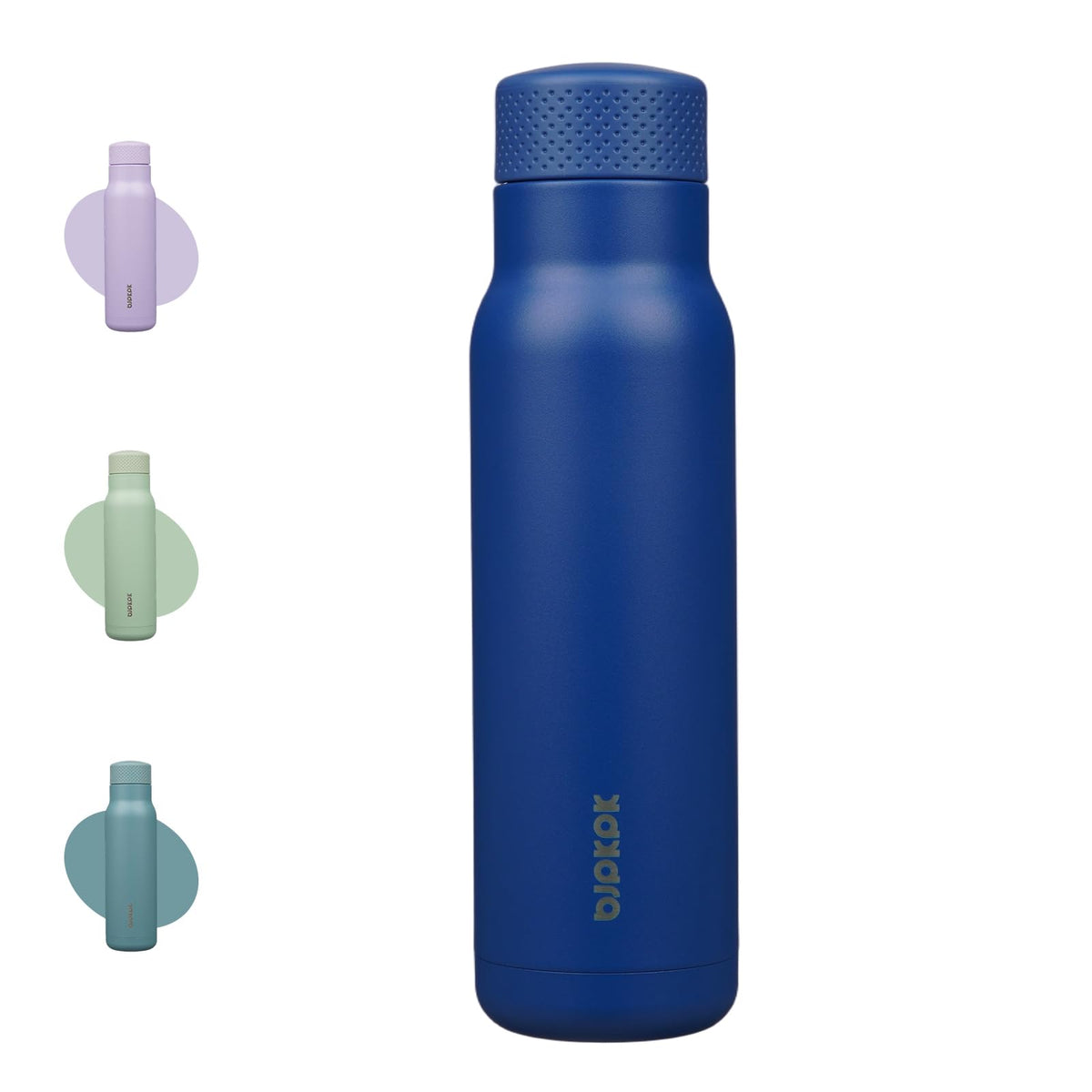 BJPKPK 21 oz Insulated Water Bottle, Leakproof Stainless Steel Flask