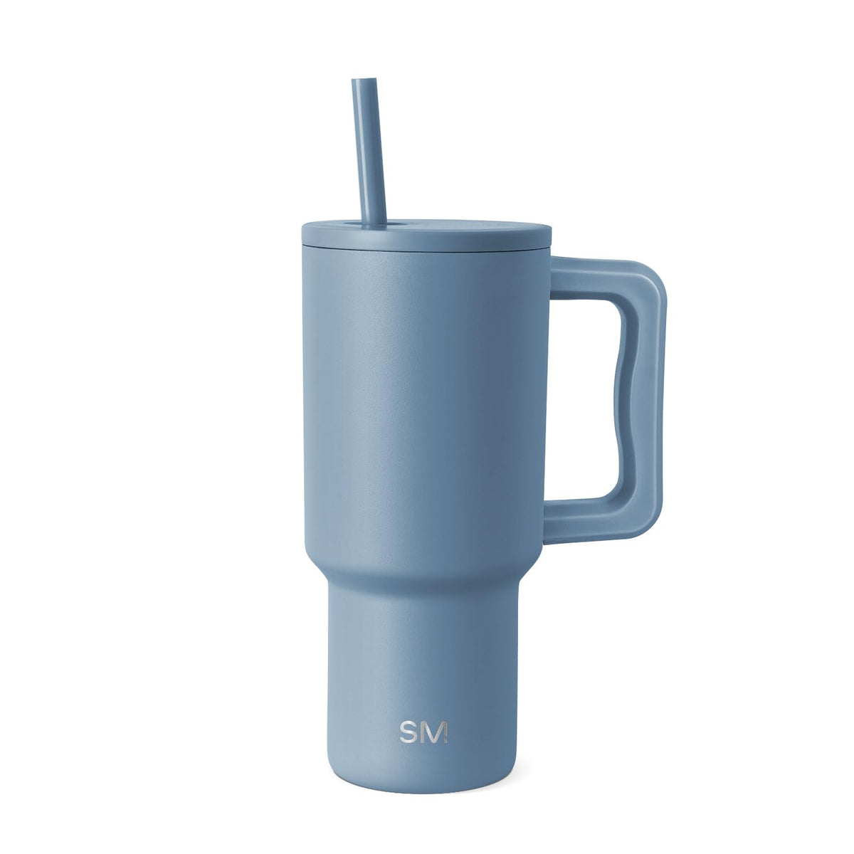 Simple Modern 40 oz Trek Tumbler with Handle and Straw Lid | Cup Holder Friendly Insulated Stainless Steel Travel Mug | Almond Birch