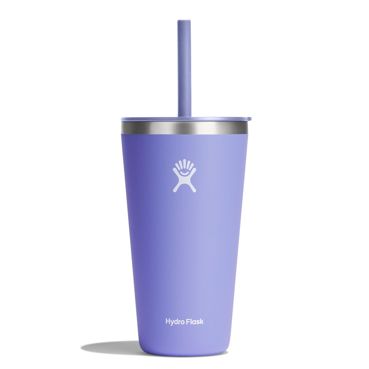 Hydro Flask All Around Tumbler Press-In Lid, Insulated Travel Mug, Stainless Steel Coffee Cup 16 Oz Cloud Pink