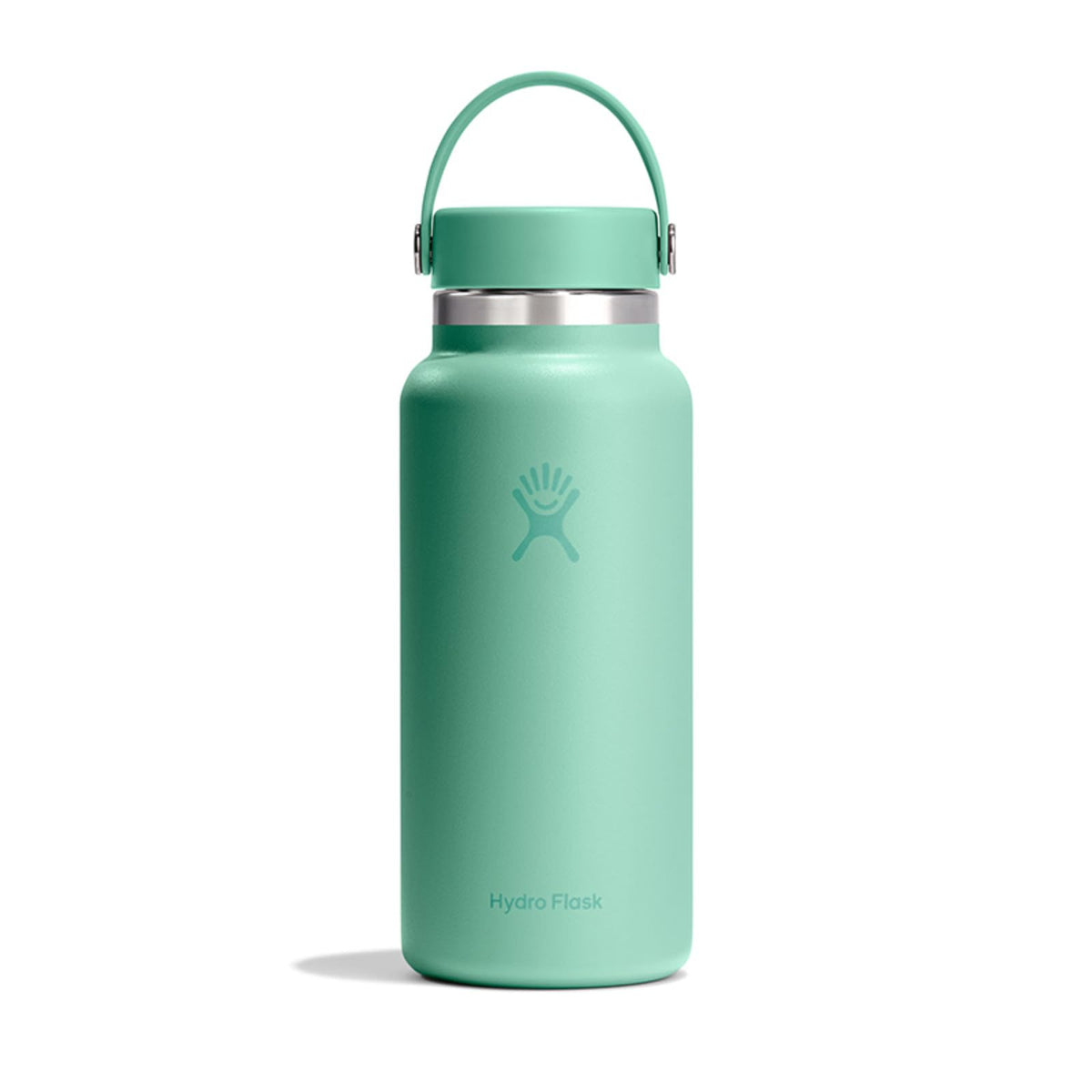 Hydro Flask Water Bottle - Insulated Stainless Steel - Wide Mouth Flex Lid, Non Spill, Leakproof and Refillable in 20 Oz Harbor Blue