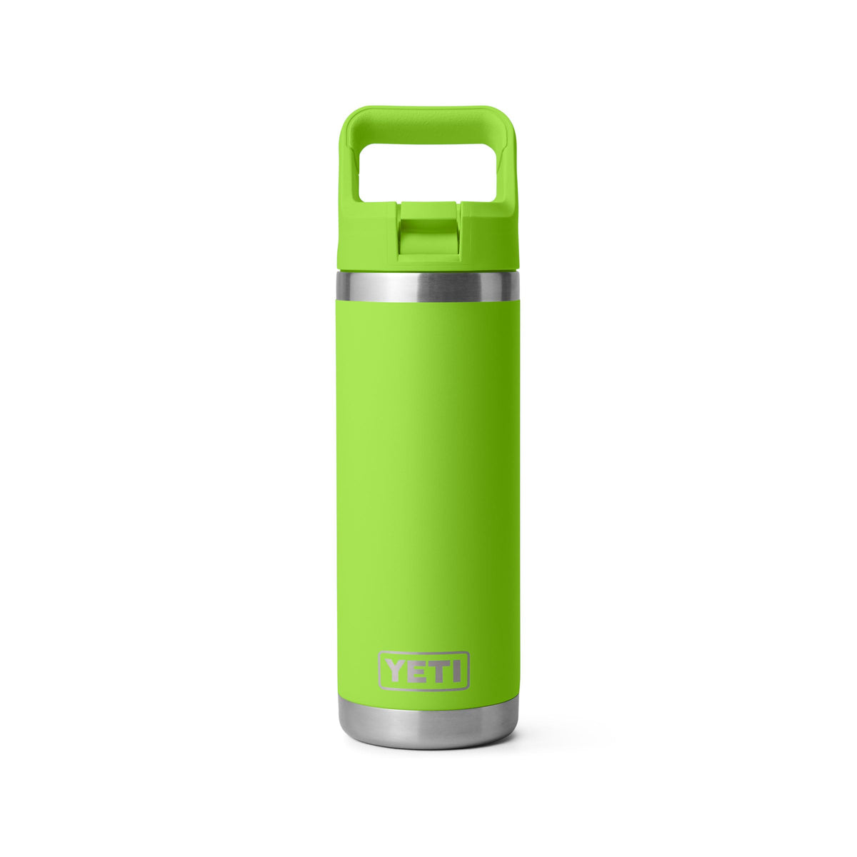 YETI Rambler 18 oz Bottle, Vacuum Insulated, Stainless Steel with Straw Cap, Navy