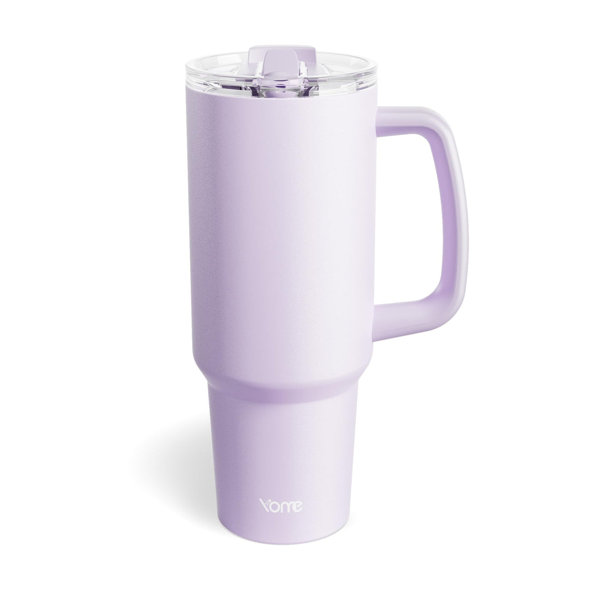YOME 40 oz Bow Pink Tumbler with Handle and Flip Straw for Women | Stainless Steel Insulated Water Bottle | Keeps Drinks Cold | Dishwasher Safe | Cupholder Friendly | Gift Gym Travel Yoga
