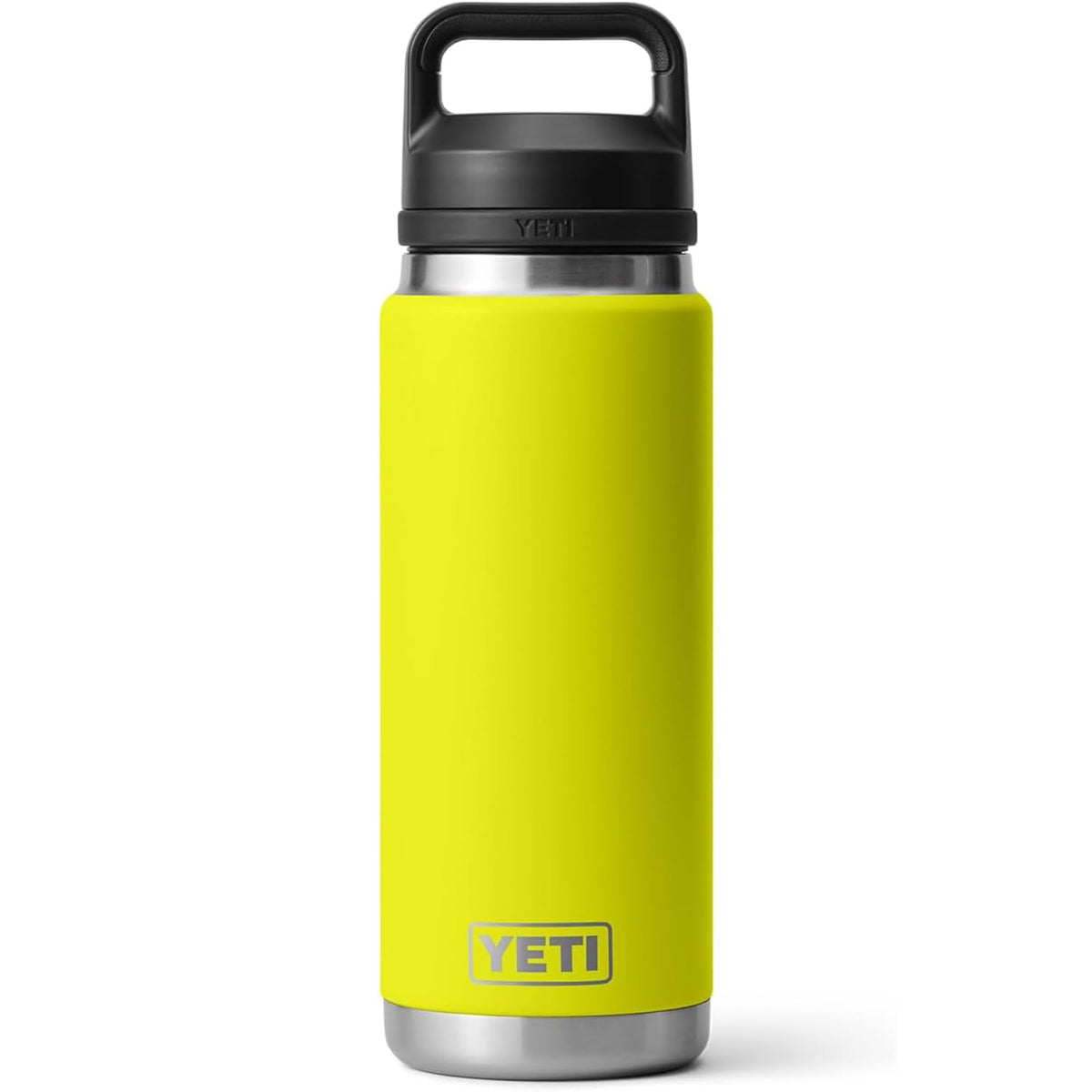 YETI Rambler 26 oz Bottle, Vacuum Insulated, Stainless Steel with Chug Cap, Black