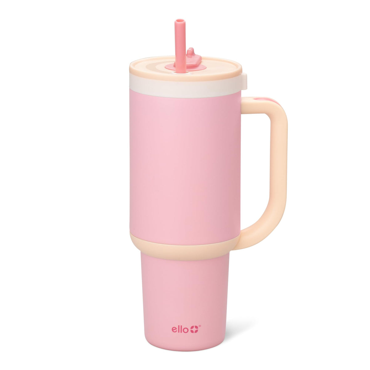 Ello Oasis 30oz Insulated Stainless Steel Tumbler with Straw, Daisies