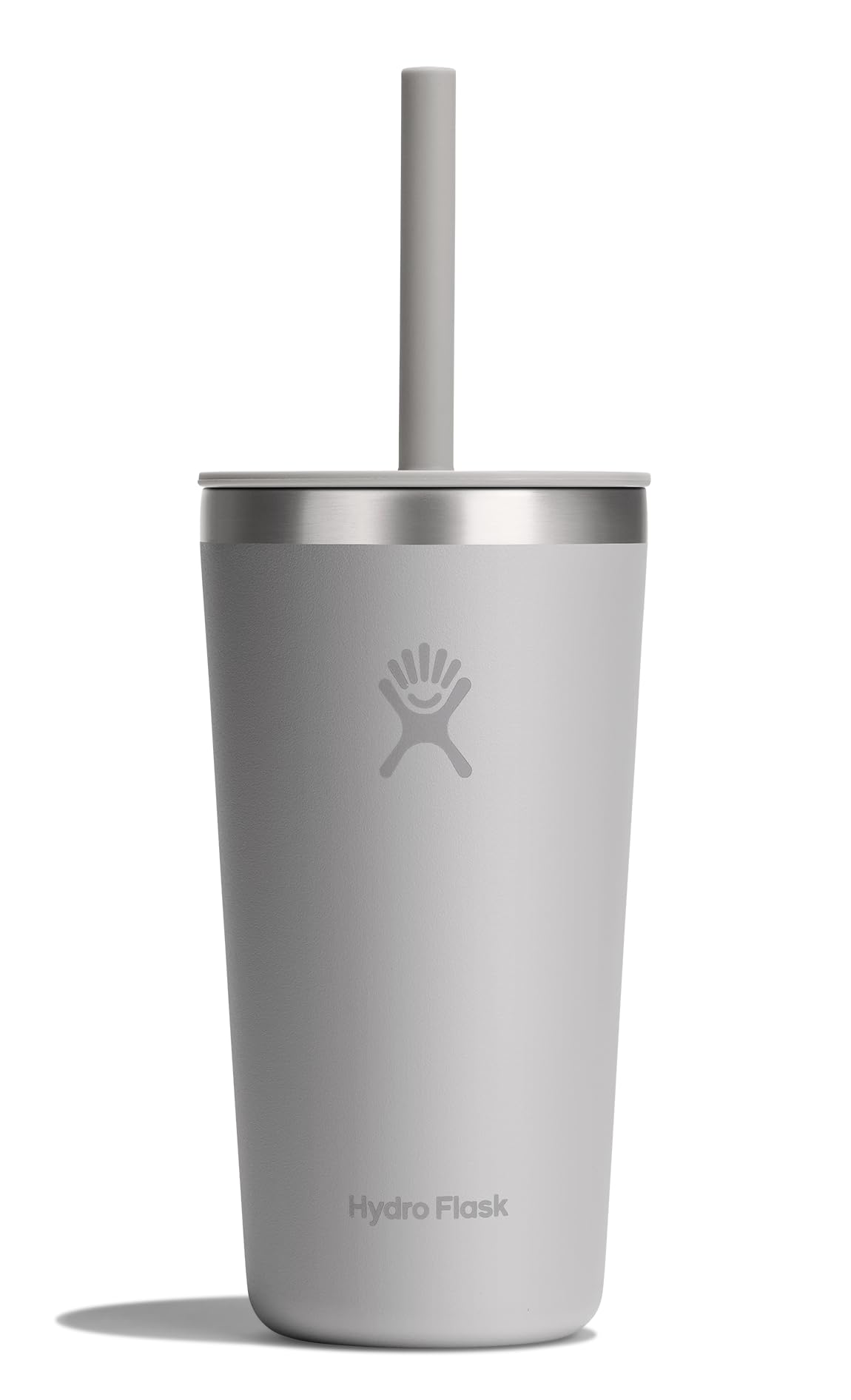 Hydro Flask All Around Tumbler Press-In Lid, Insulated Travel Mug, Stainless Steel Coffee Cup 16 Oz Cloud Pink
