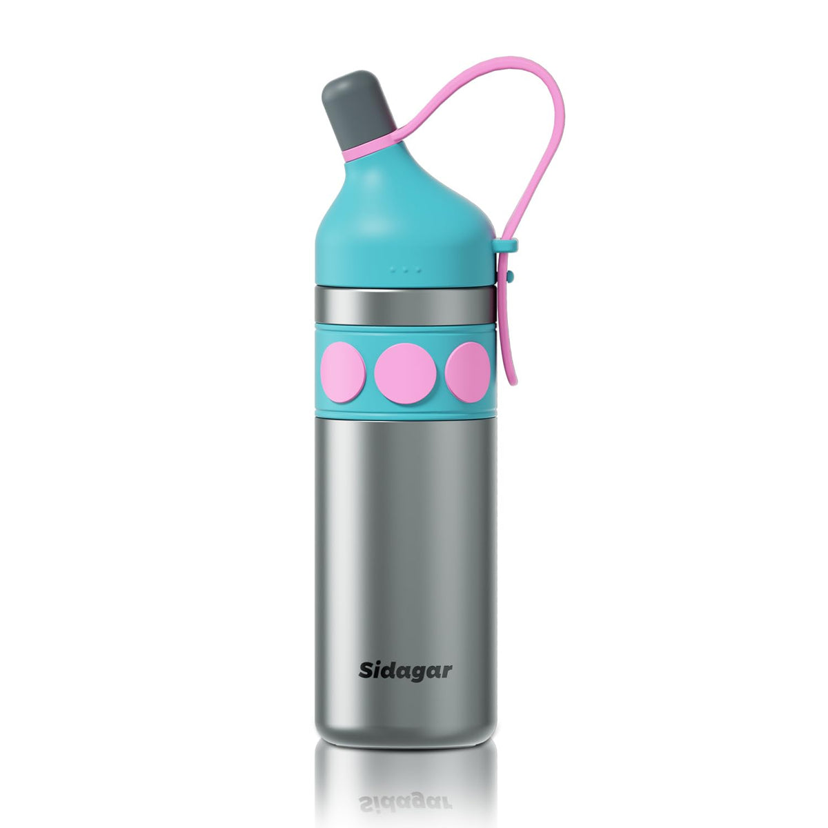 24 oz Sports Tumbler, Stainless Steel Vacuum Water Bottle Insulated Iced Travel Coffee Cup Double Wall Flask (Dark Grey)