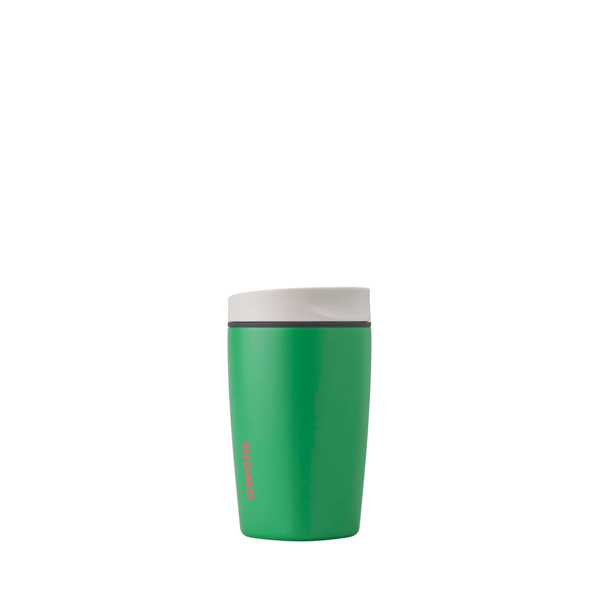 Owala SmoothSip Slider Insulated Stainless Steel Coffee Tumbler, Reusable Iced Coffee Cup, Hot Coffee Travel Mug, BPA Free 12 oz, Pink (Pucker Up)