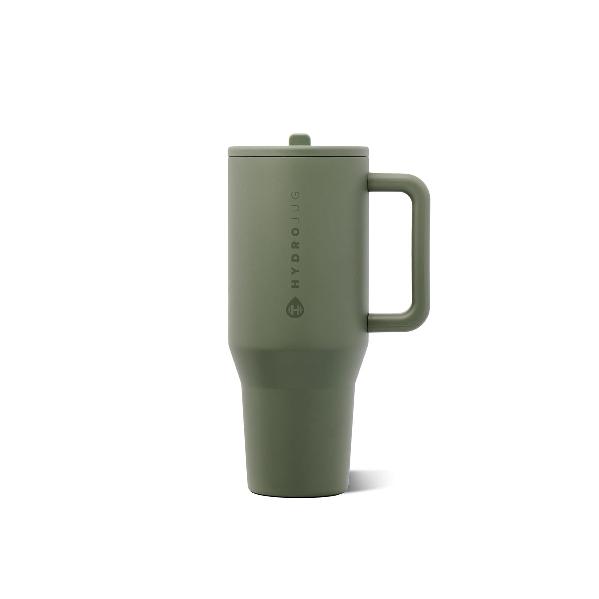 HydroJug Traveler 32oz, Insulated Tumbler with Handle & Straw, Cream
