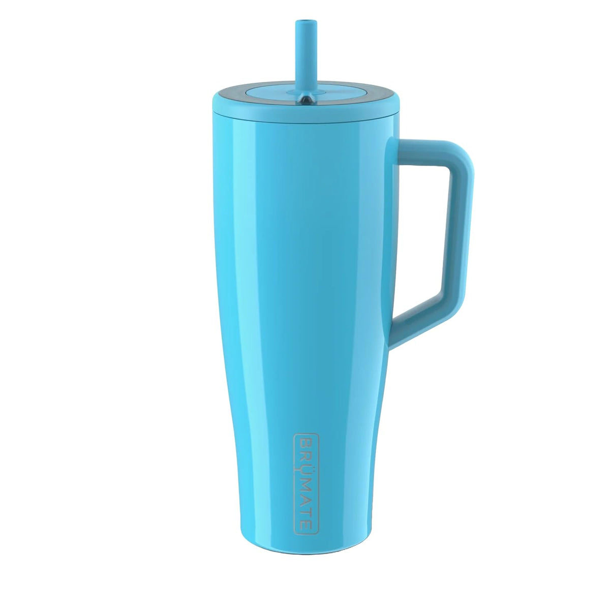 BrüMate Era 40 oz Tumbler with Handle & Straw | 100% Leakproof Insulated Water Bottle Tumbler with Lid & Flexible SoftSip Straw | Made of Stainless Steel | Cup Holder Friendly | 40oz (Nightfall Blue)