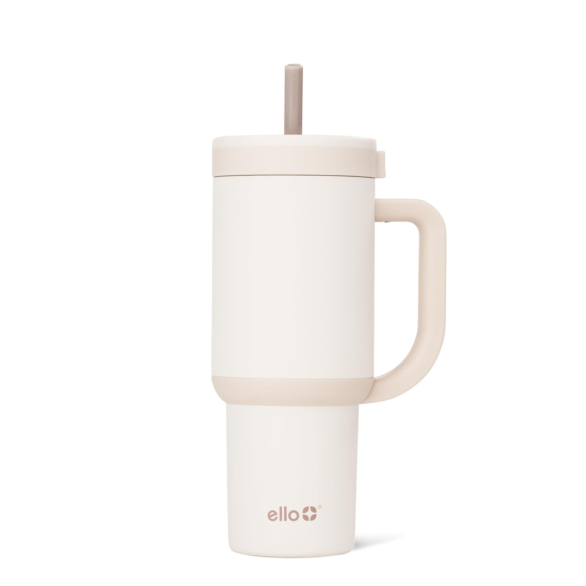 Ello Oasis 30oz Insulated Stainless Steel Tumbler with Straw, Daisies