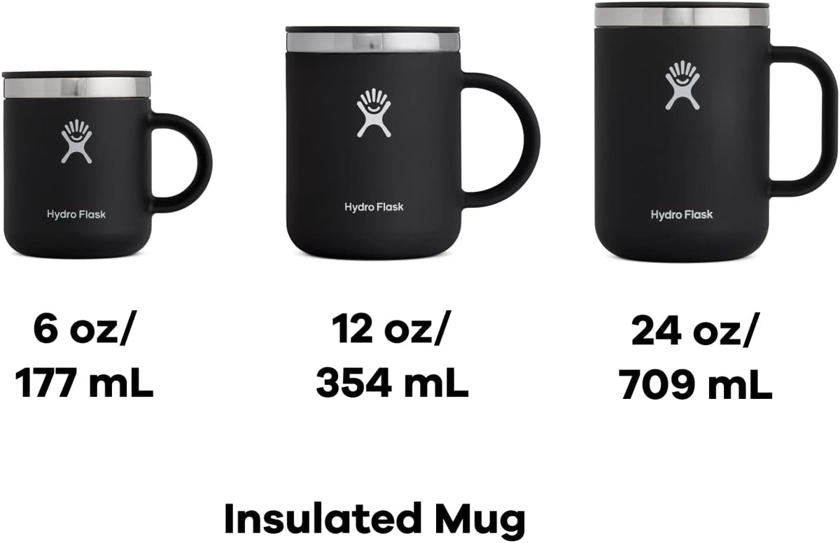 Hydro Flask Coffee Mug – Insulated Stainless Steel, Non Spill, Leak Resistant Travel Mug 12 Oz Indigo Blue