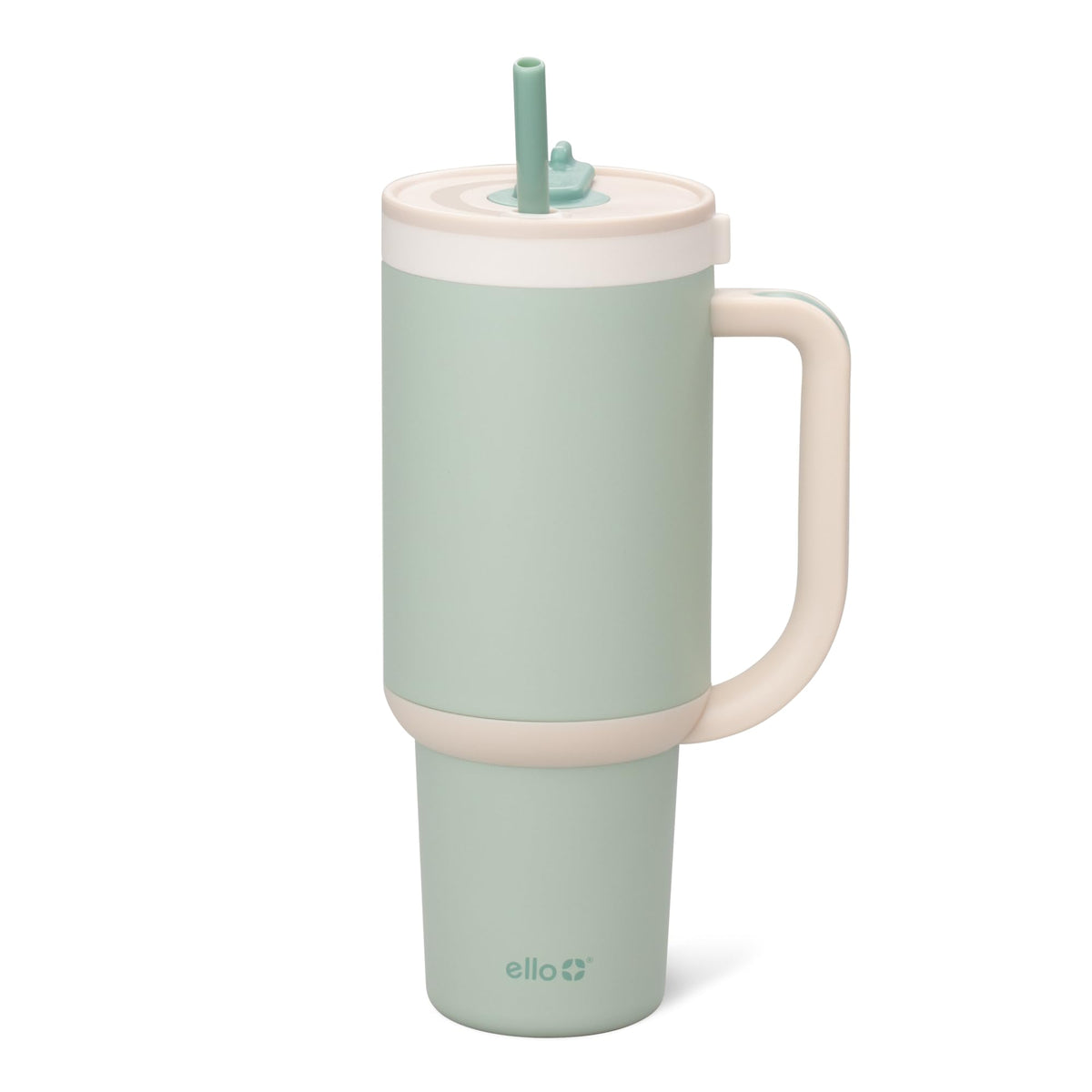 Ello Oasis 30oz Insulated Stainless Steel Tumbler with Straw, Daisies