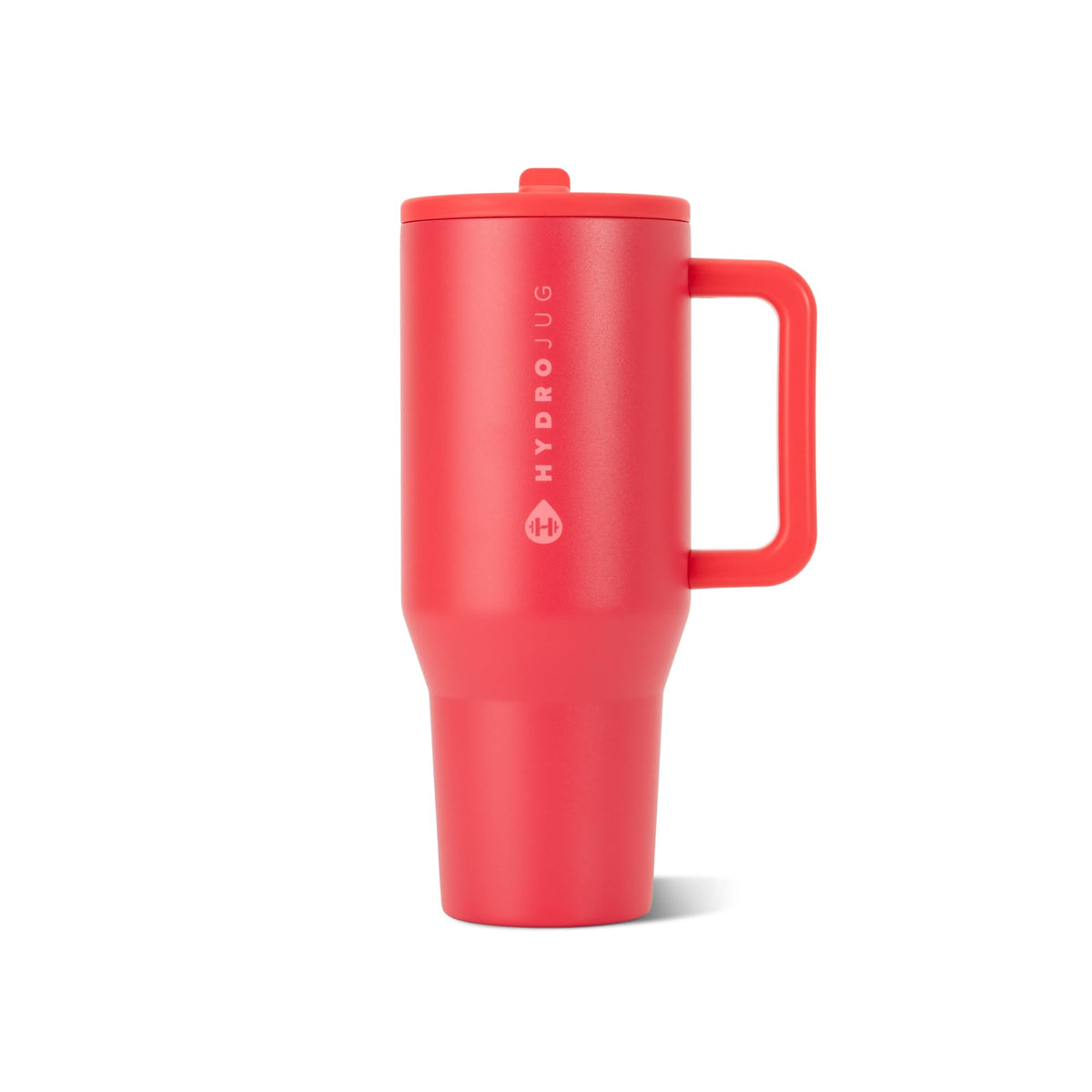 HydroJug Traveler 40oz, Insulated Tumbler with Handle & Straw, Pink Sand