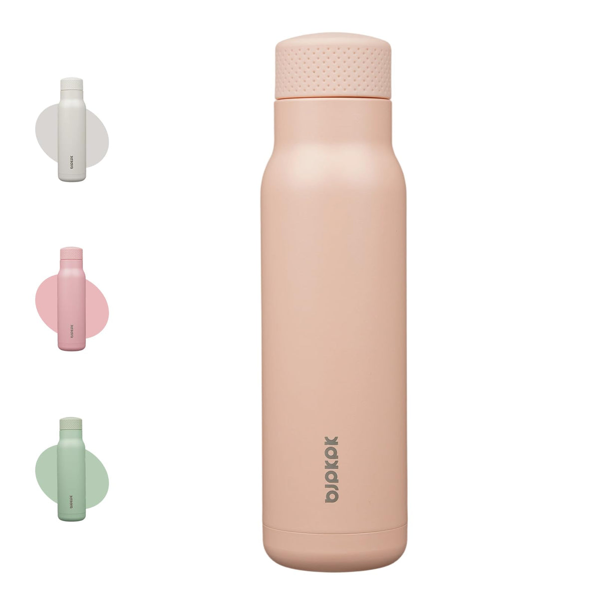 BJPKPK 21 oz Insulated Water Bottle, Leakproof Stainless Steel Flask