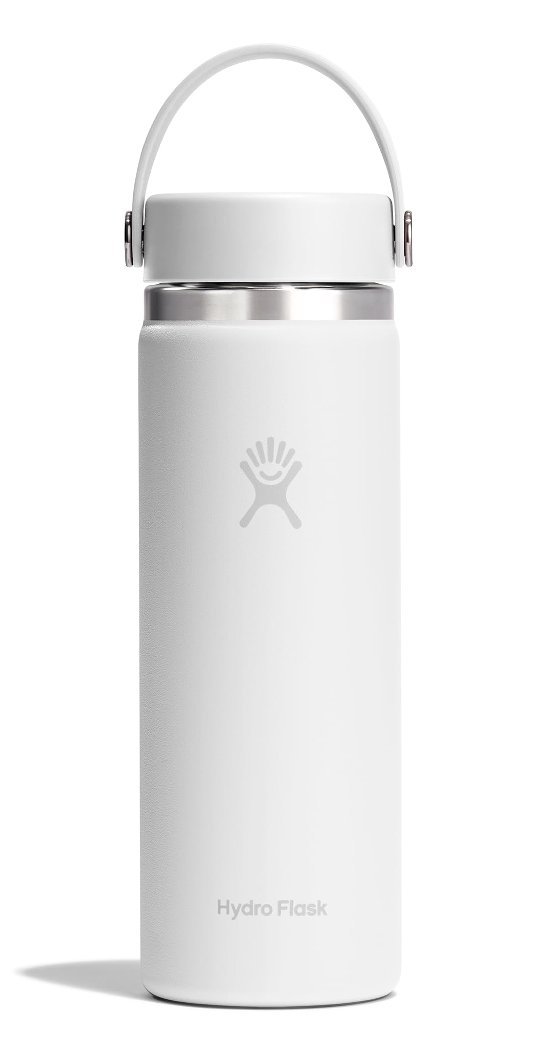 Hydro Flask Water Bottle - Insulated Stainless Steel - Wide Mouth Flex Lid, Non Spill, Leakproof and Refillable in 20 Oz Harbor Blue