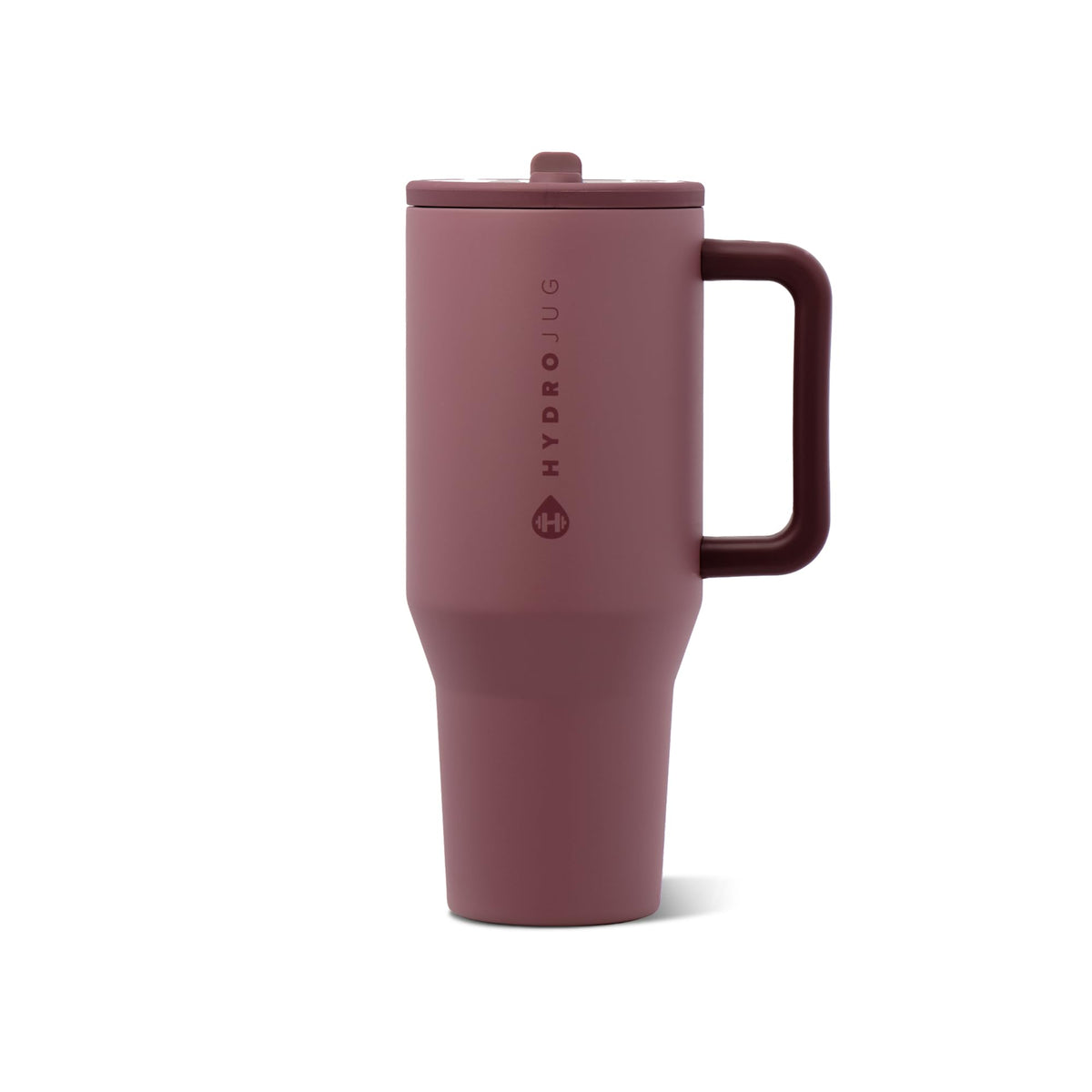 HydroJug Traveler 32oz, Insulated Tumbler with Handle & Straw, Cream