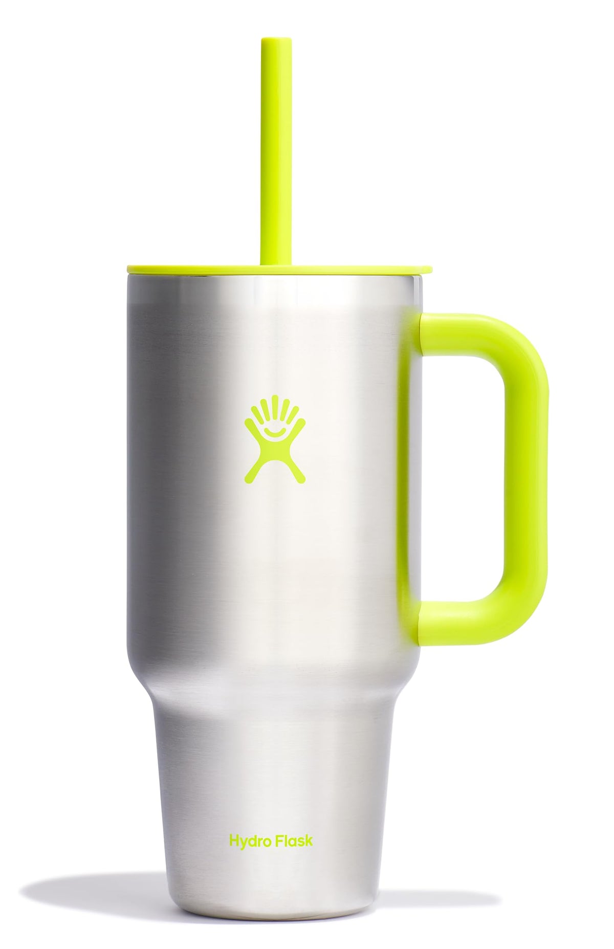 Hydro Flask Travel Tumbler with Handle, Lid and Straw - Insulated Stainless Steel in 40 Oz Trillium