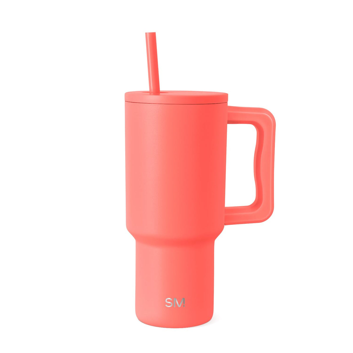 Simple Modern Tumbler with Handle and Straw | 40oz | Green
