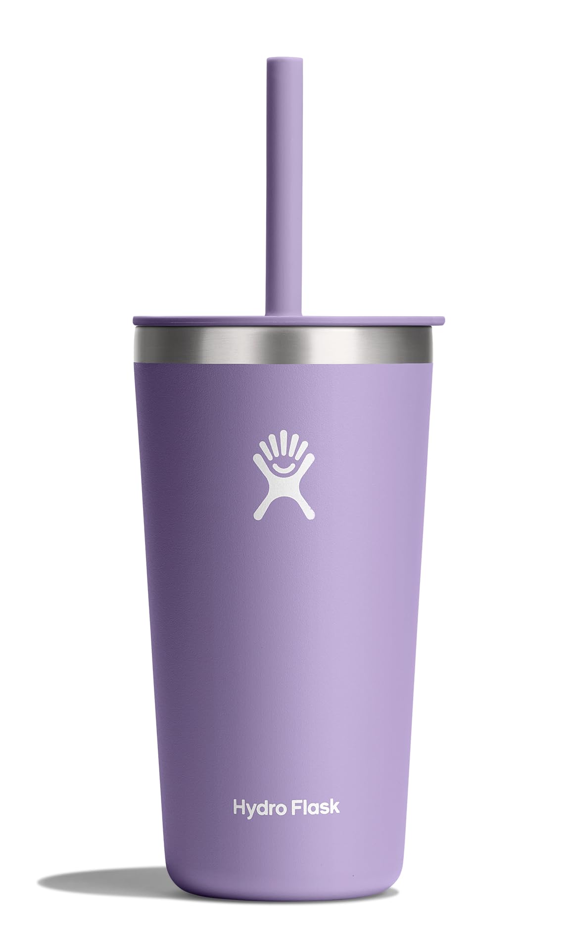 Hydro Flask All Around Tumbler Press-In Lid, Insulated Travel Mug, Stainless Steel Coffee Cup 16 Oz Cloud Pink