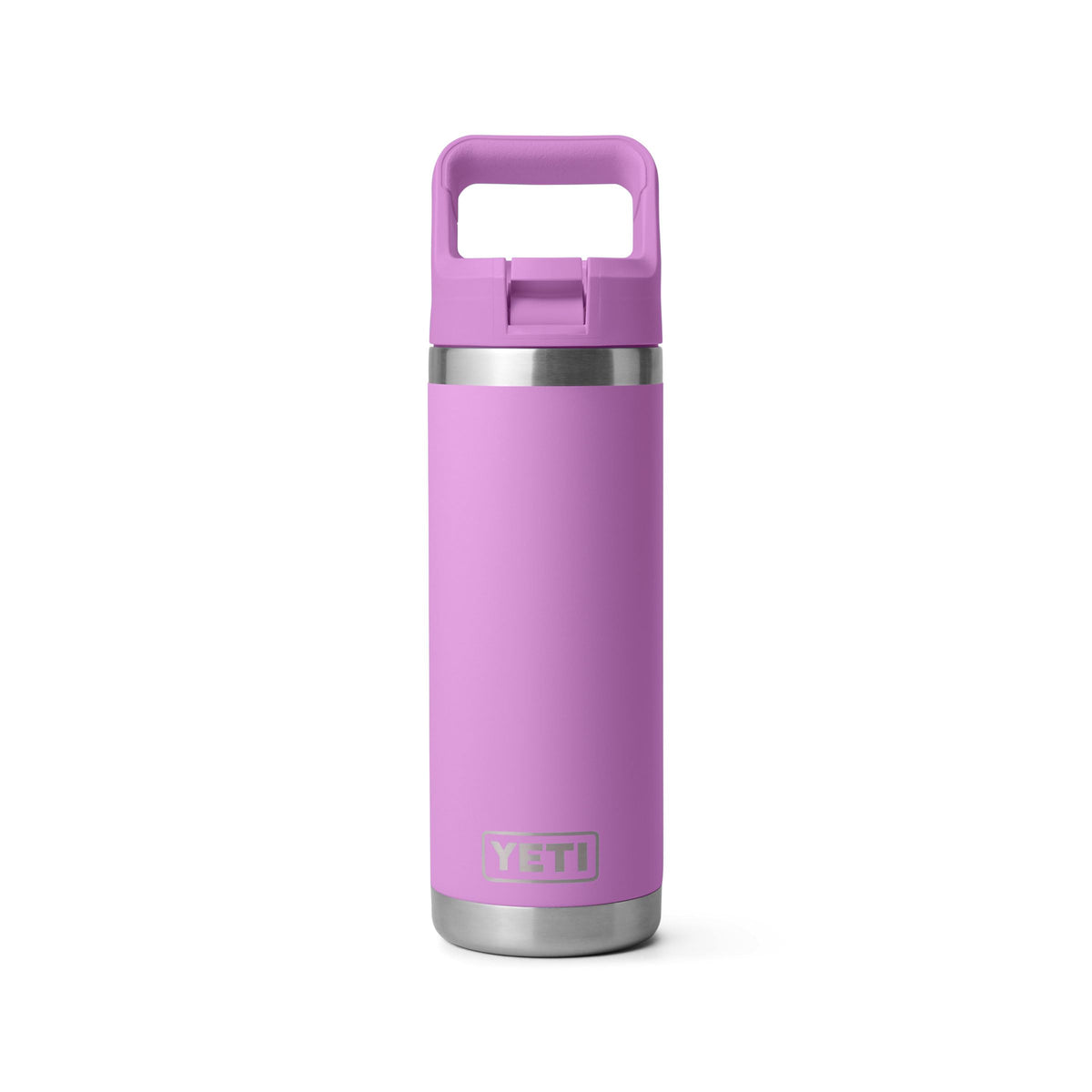 YETI Rambler 18 oz Bottle, Vacuum Insulated, Stainless Steel with Straw Cap, Navy