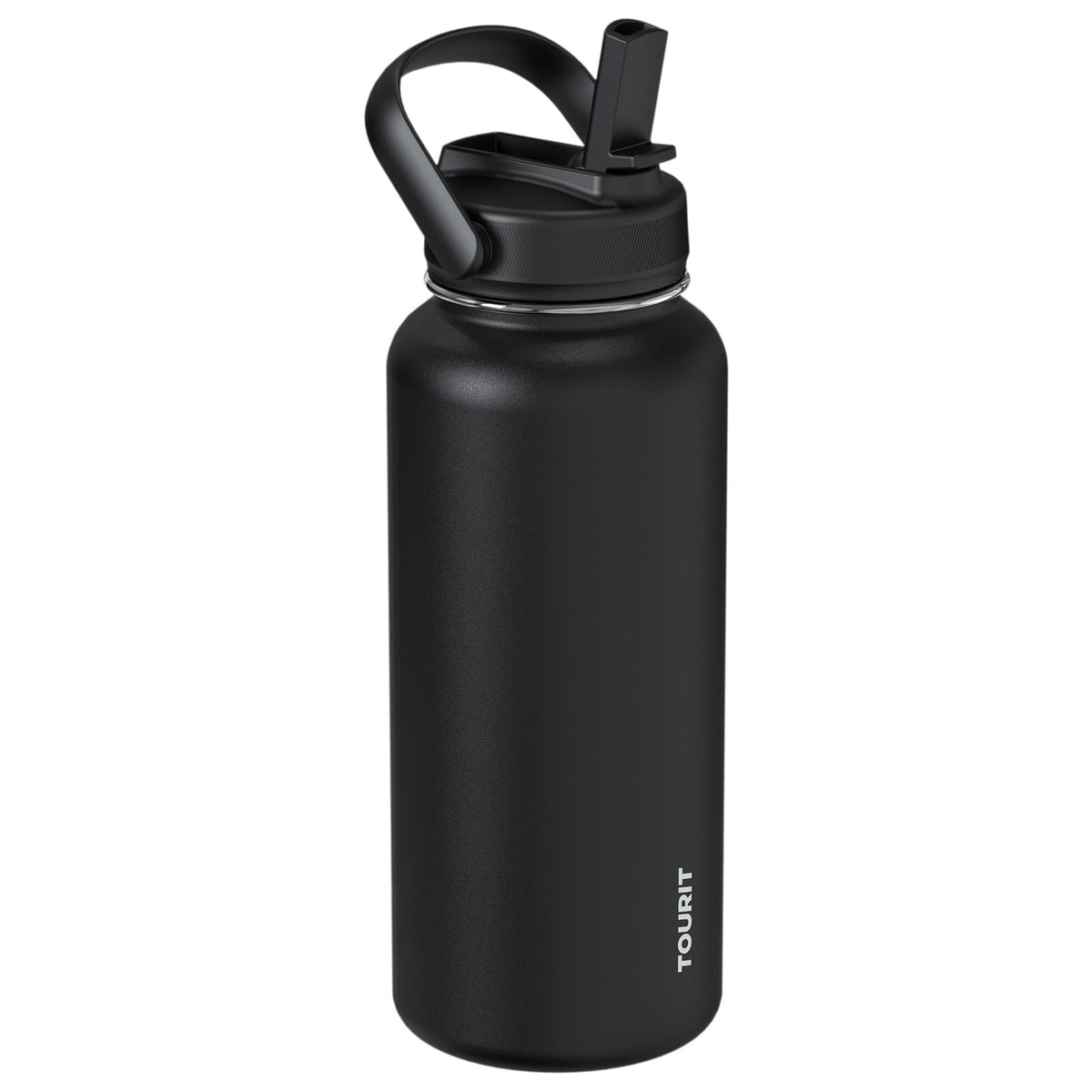 TOURIT 24 oz Insulated Stainless Steel Water Bottle, Obsidian