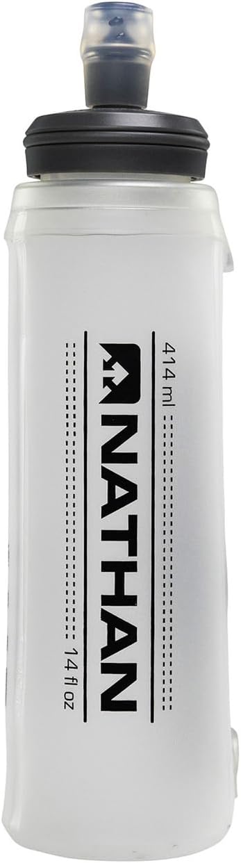 Nathan Insulated Soft Flask, Soft Flask Running Bottle, Hydration Insulated Water Bottle for Hiking, Walking, Exercise, Fits in Vests, 18oz