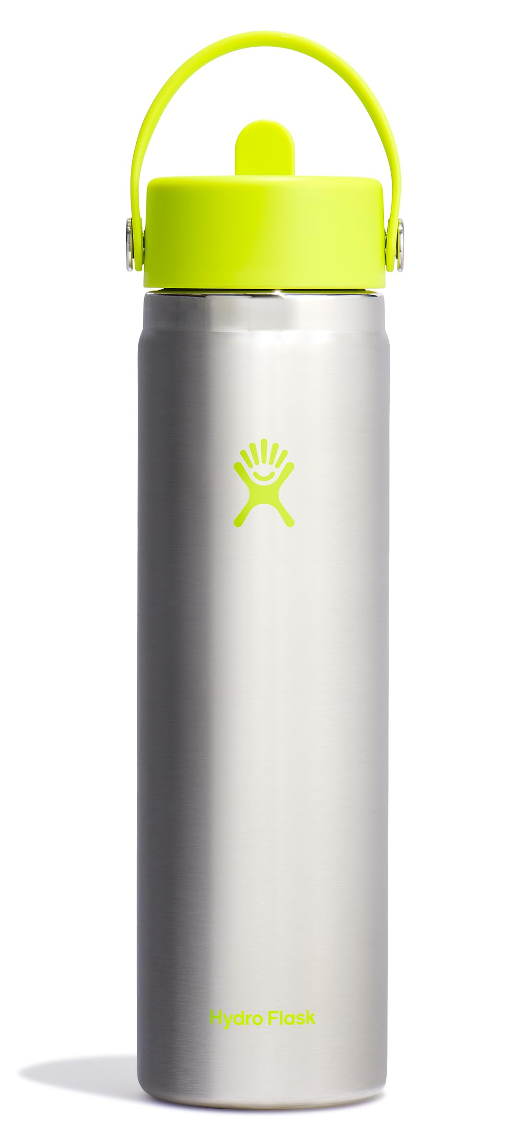 Hydro Flask Water Bottle - Insulated Stainless Steel - Wide Straw Lid, Non Spill, Leakproof in 24 Oz Ivory