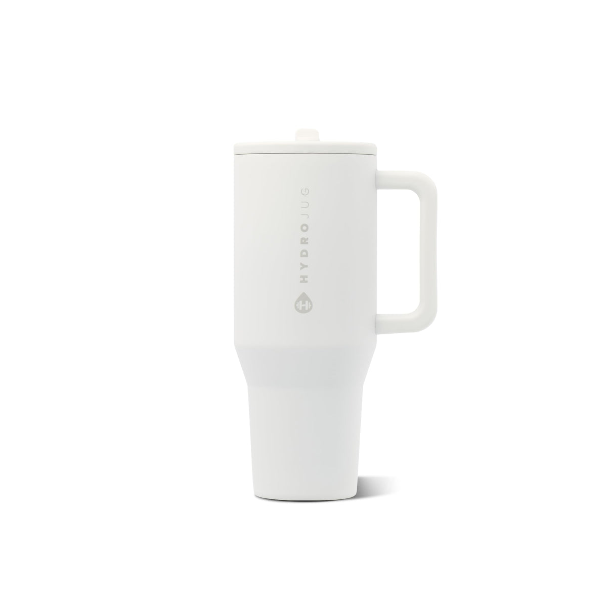 HydroJug Traveler 40oz, Insulated Tumbler with Handle & Straw, Cream