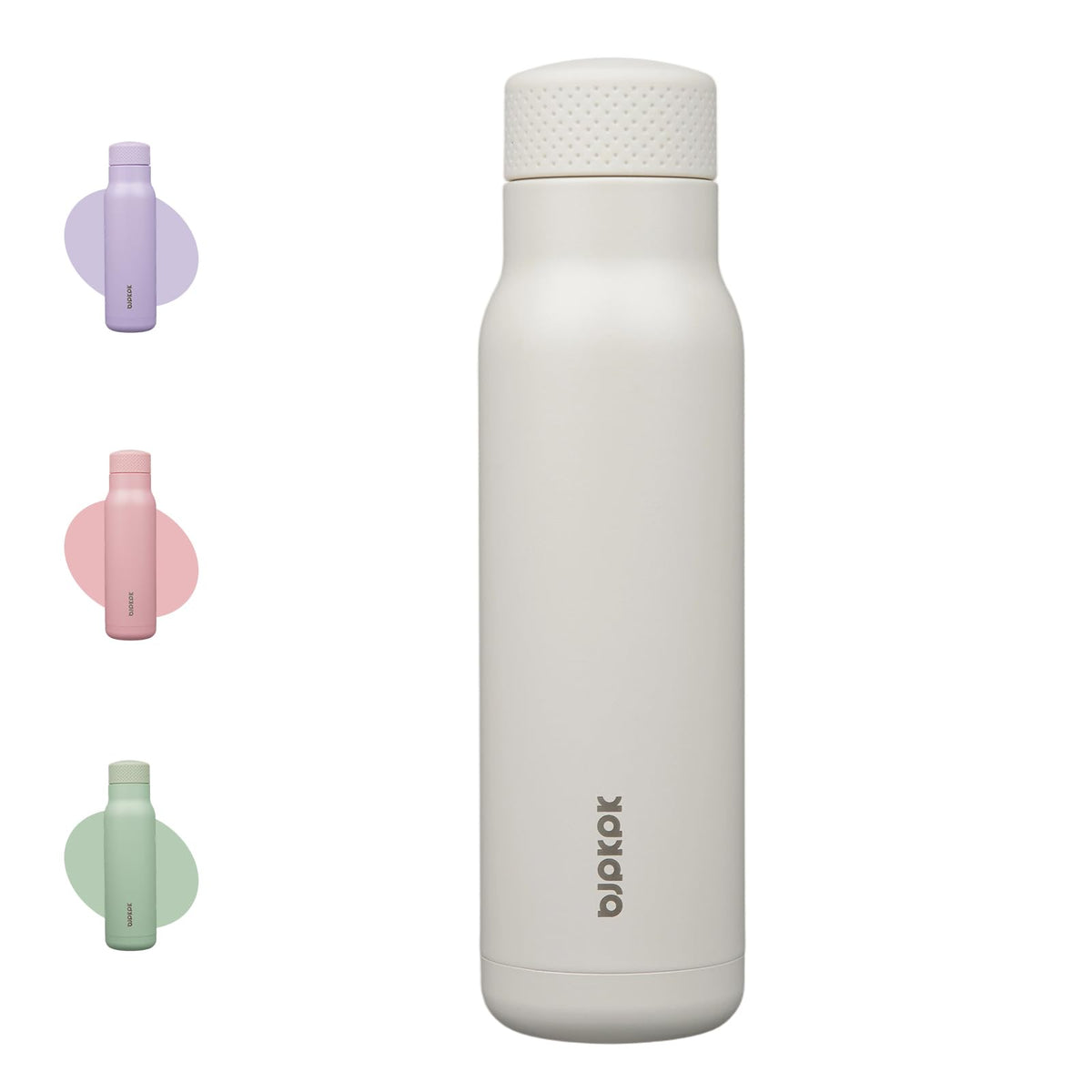 BJPKPK 21 oz Insulated Water Bottle, Leakproof Stainless Steel Flask
