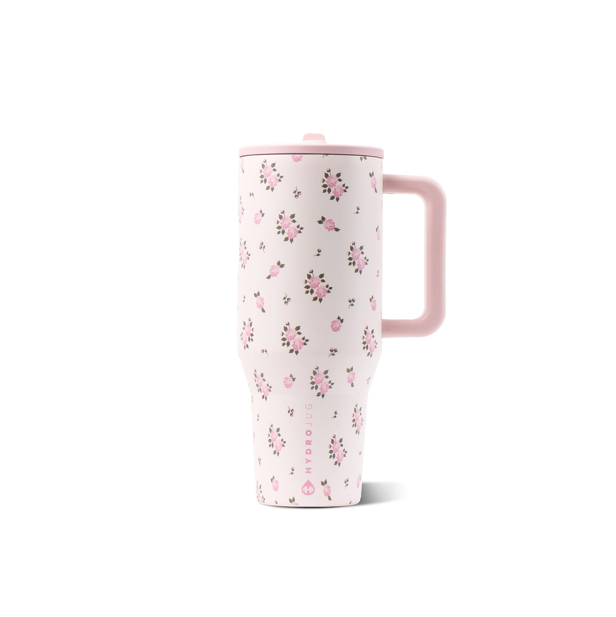 HydroJug Traveler 32oz, Insulated Tumbler with Handle & Straw, Cream