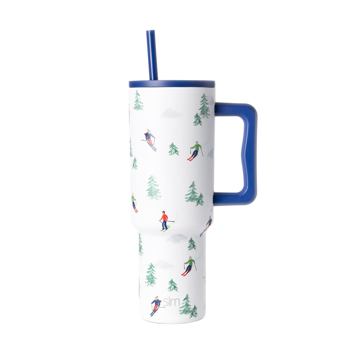 Simple Modern Tumbler with Handle and Straw | 40oz | Green