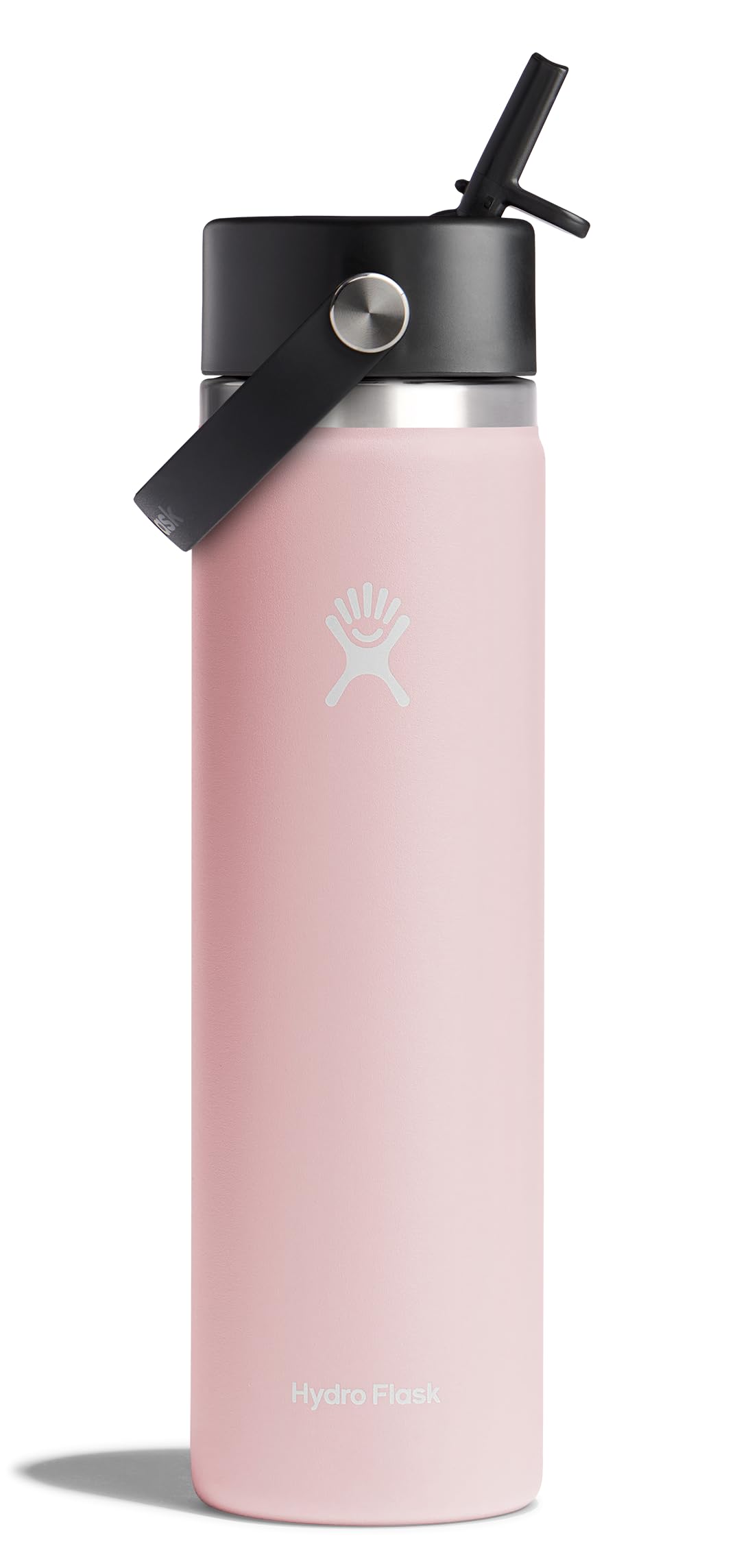Hydro Flask Water Bottle - Insulated Stainless Steel - Wide Mouth Flex Straw Lid, Non Spill, Leakproof and Refillable in 32 Oz Botanical Bliss Agave