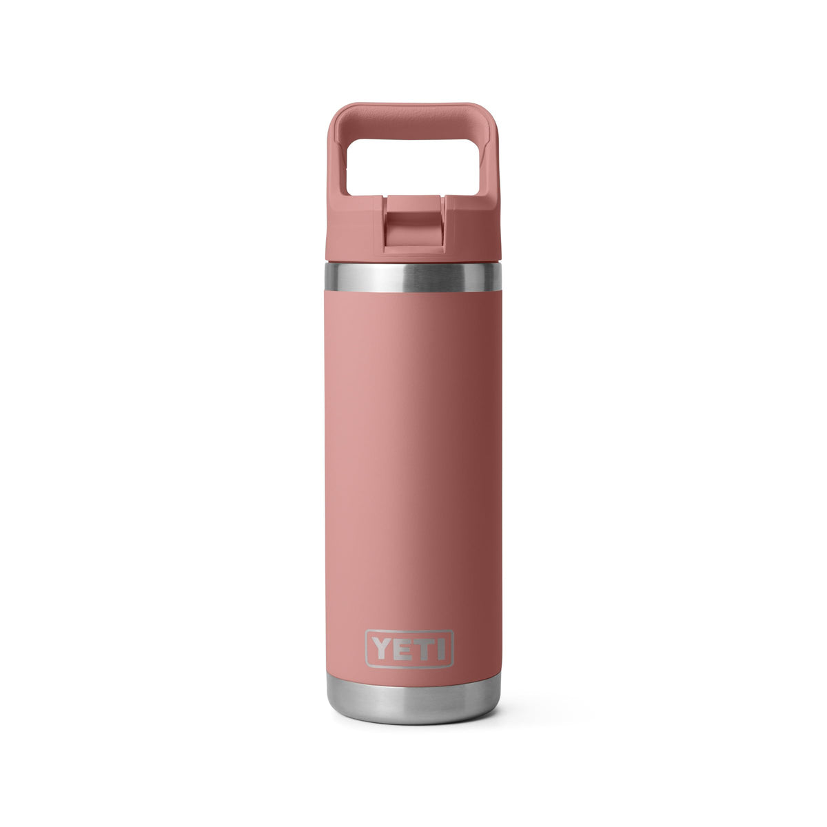 YETI Rambler 18 oz Bottle, Vacuum Insulated, Stainless Steel with Straw Cap, Navy