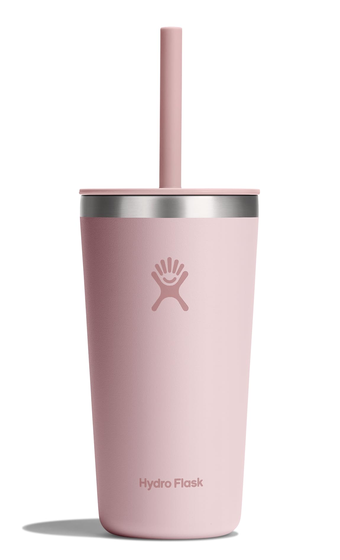 Hydro Flask All Around Tumbler Press-In Lid, Insulated Travel Mug, Stainless Steel Coffee Cup 16 Oz Cloud Pink