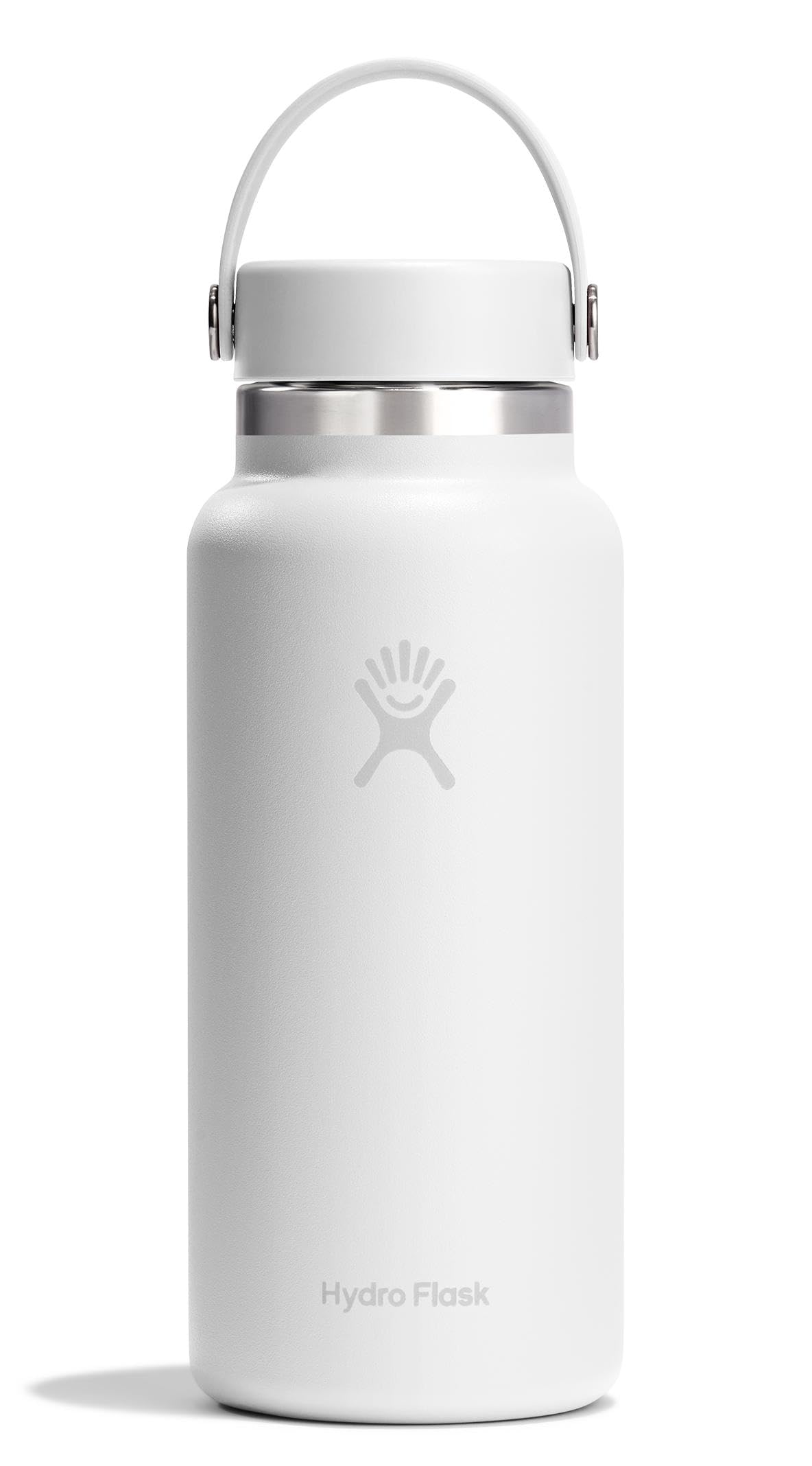 Hydro Flask Water Bottle - Insulated Stainless Steel - Wide Mouth Flex Lid, Non Spill, Leakproof and Refillable in 20 Oz Harbor Blue
