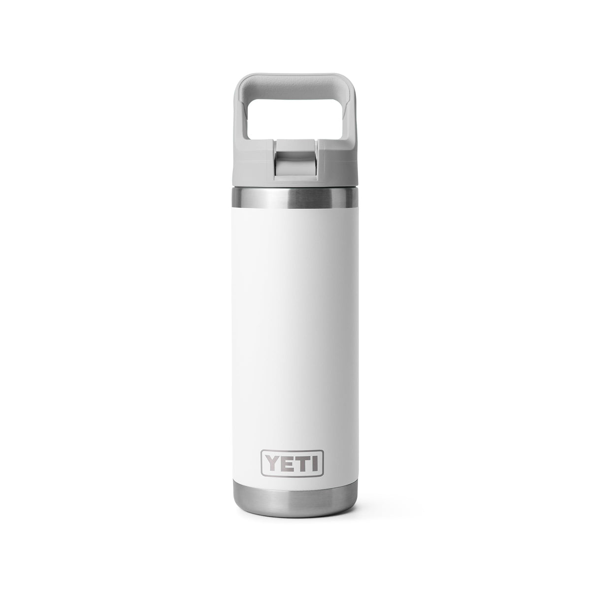 YETI Rambler 18 oz Bottle, Vacuum Insulated, Stainless Steel with Straw Cap, Navy