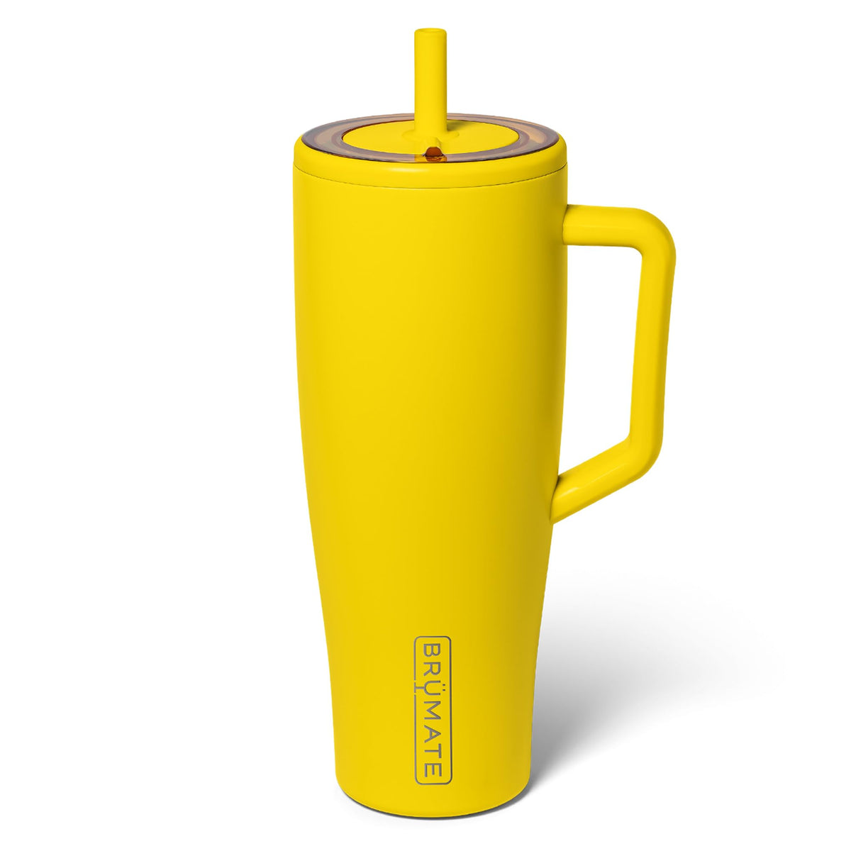 BrüMate Era 40 oz Tumbler with Handle & Straw | 100% Leakproof Insulated Water Bottle Tumbler with Lid & Flexible SoftSip Straw | Made of Stainless Steel | Cup Holder Friendly | 40oz (Nightfall Blue)