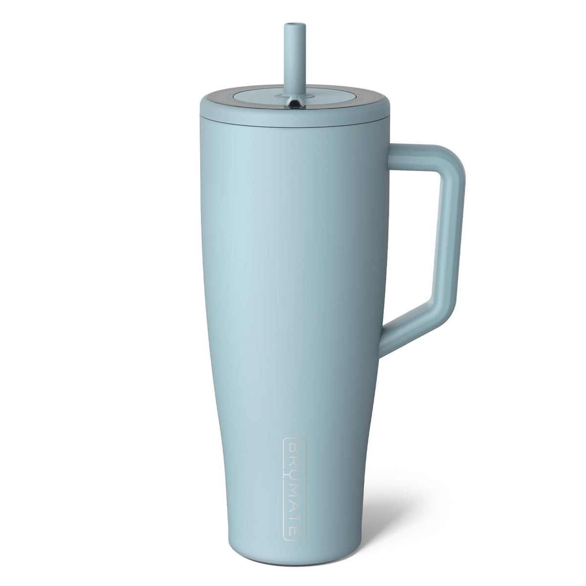 BrüMate Era 40 oz Tumbler with Handle & Straw | 100% Leakproof Insulated Water Bottle Tumbler with Lid & Flexible SoftSip Straw | Made of Stainless Steel | Cup Holder Friendly | 40oz (Nightfall Blue)