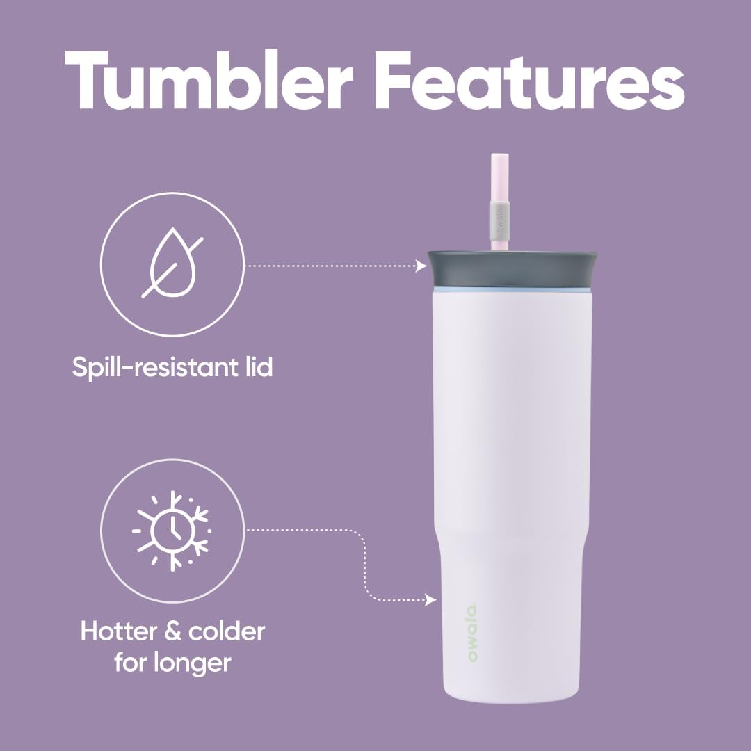 Owala Tumbler Stainless Steel Water Bottle 24 oz Bunny Hop
