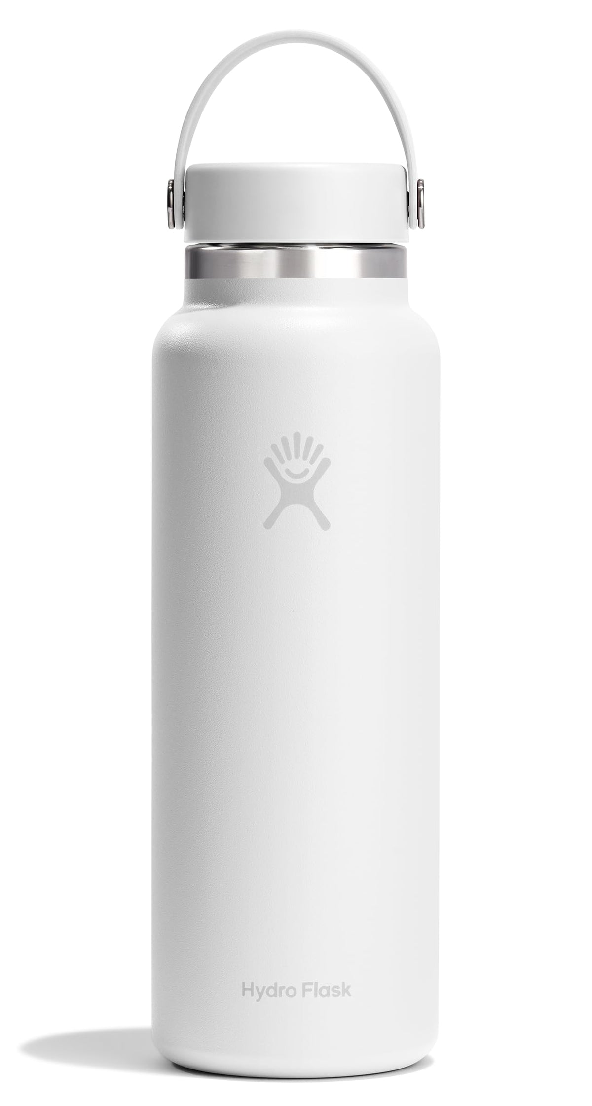 Hydro Flask Water Bottle - Insulated Stainless Steel - Wide Mouth Flex Lid, Non Spill, Leakproof and Refillable in 20 Oz Harbor Blue