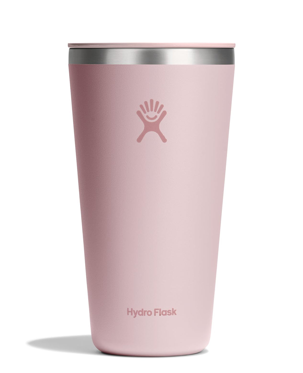 Hydro Flask All Around Tumbler Press-In Lid, Insulated Travel Mug, Stainless Steel Coffee Cup 16 Oz Cloud Pink