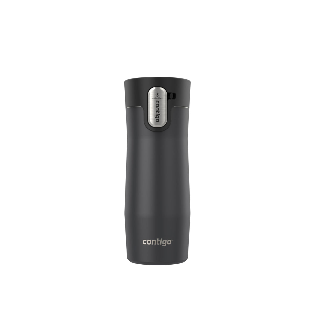 Contigo West Loop Stainless Steel Travel Mug with AUTOSEAL Lid, 16oz., Stainless Steel/Black