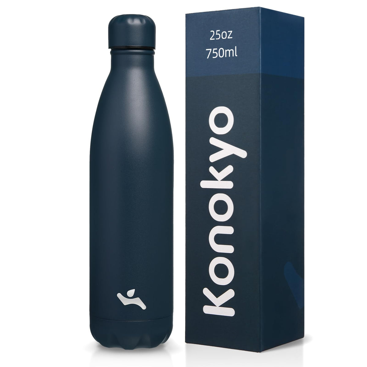 Konokyo 25 oz Insulated Stainless Steel Water Bottle, Blue