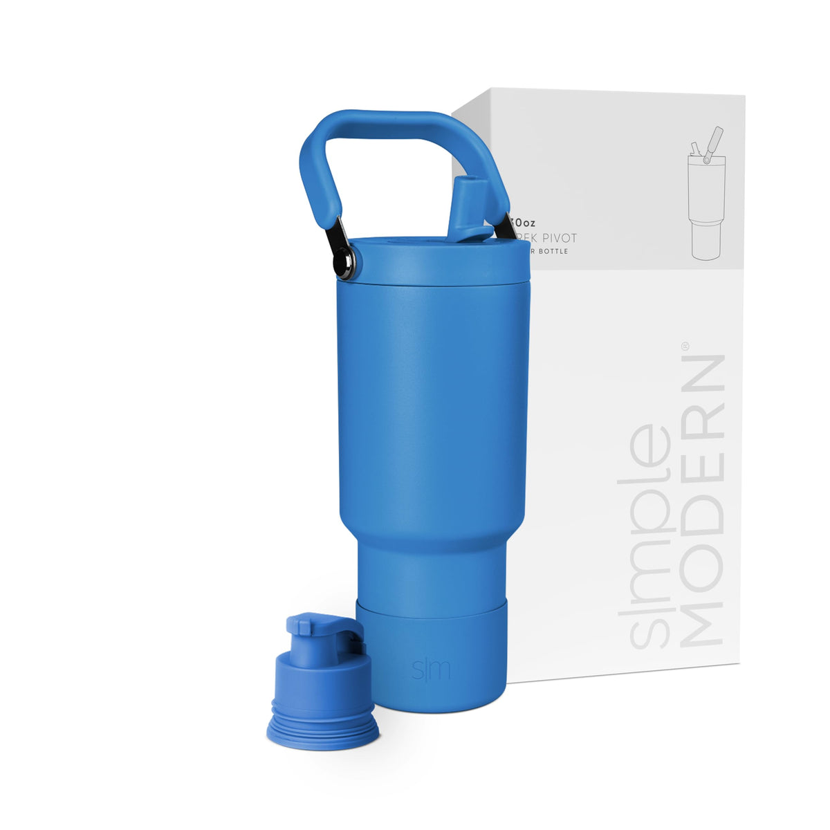 Simple Modern Tumbler with Handle, Water Jug | 40oz | Gray