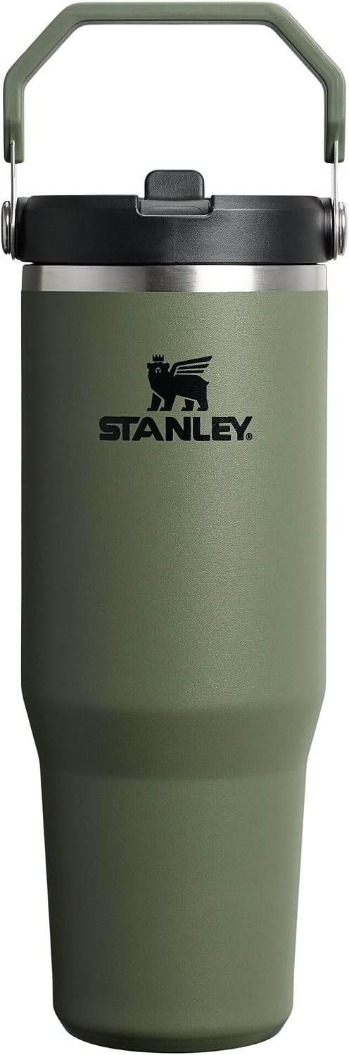 STANLEY IceFlow 2.0 Flip Straw Tumbler, 30 oz, Dried Pine