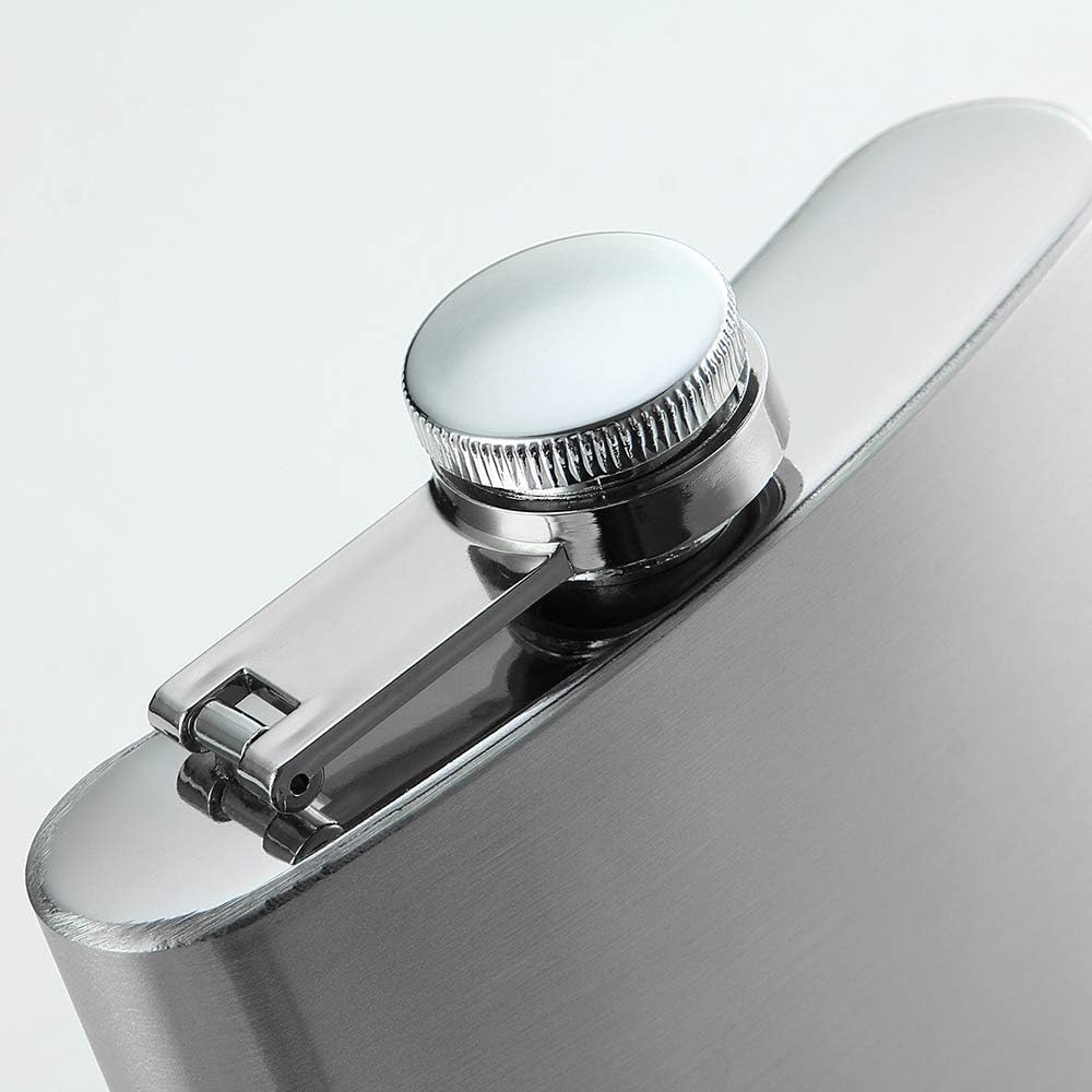 Solid Flasks Stainless Steel Flask & Funnel Set, 8 oz