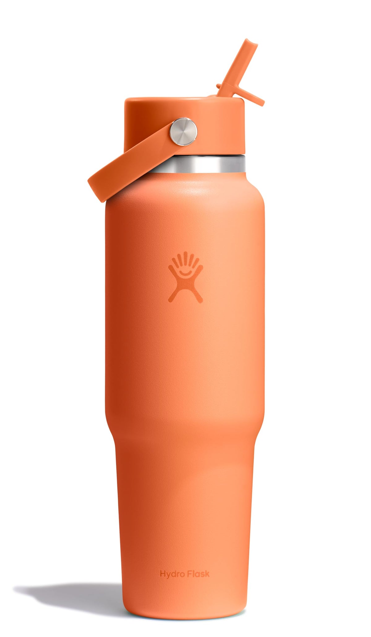 Hydro Flask Travel Water Bottle - Insulated Stainless Steel - Wide Straw Lid, Non Spill, Leakproof in 32 Oz Sandpiper