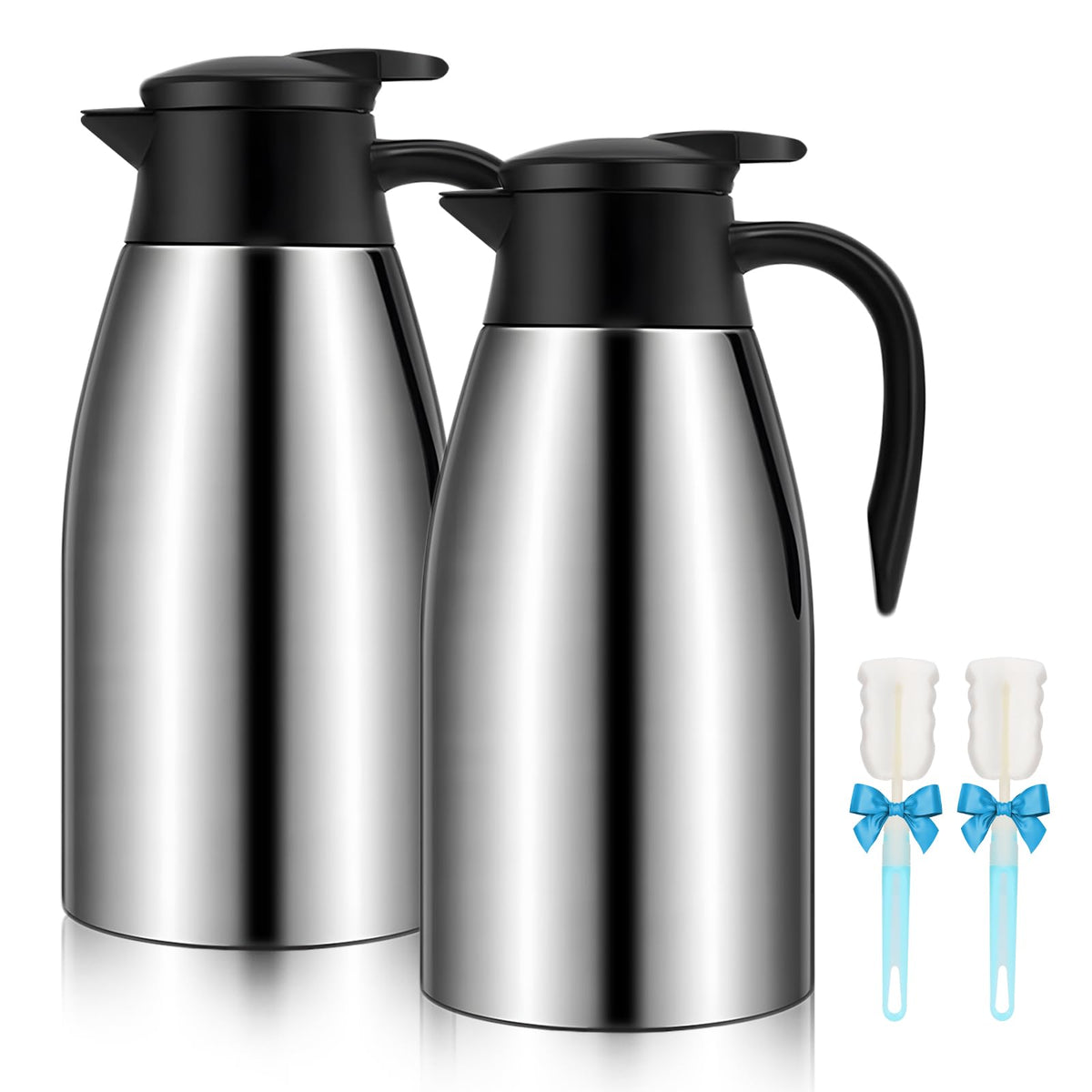 68oz Coffee Carafe Insulated, Airpot Thermal Coffee Carafes for Keeping Hot