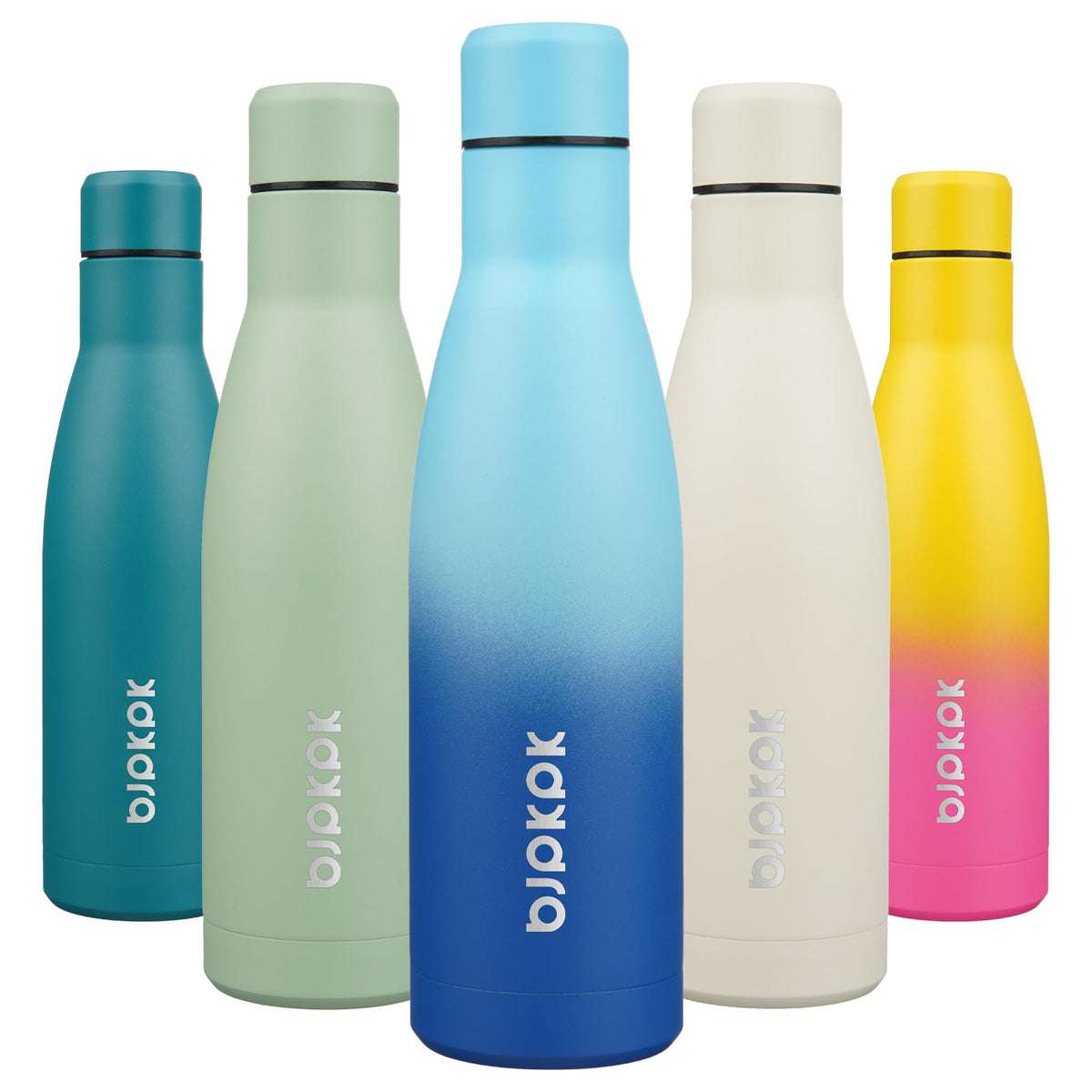 BJPKPK 12 oz Small Mini Water Bottle, Insulated Stainless Steel Flask